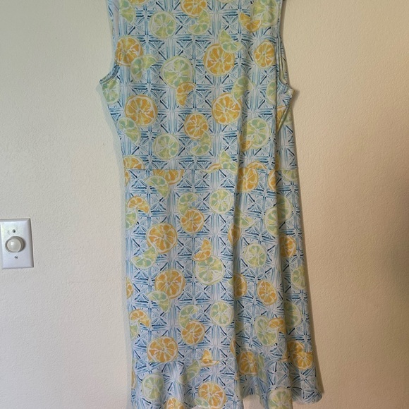 LANDS' END Large Ruffle Hem Cover-up Wrap Dress UPF 50 - Picture 4 of 8